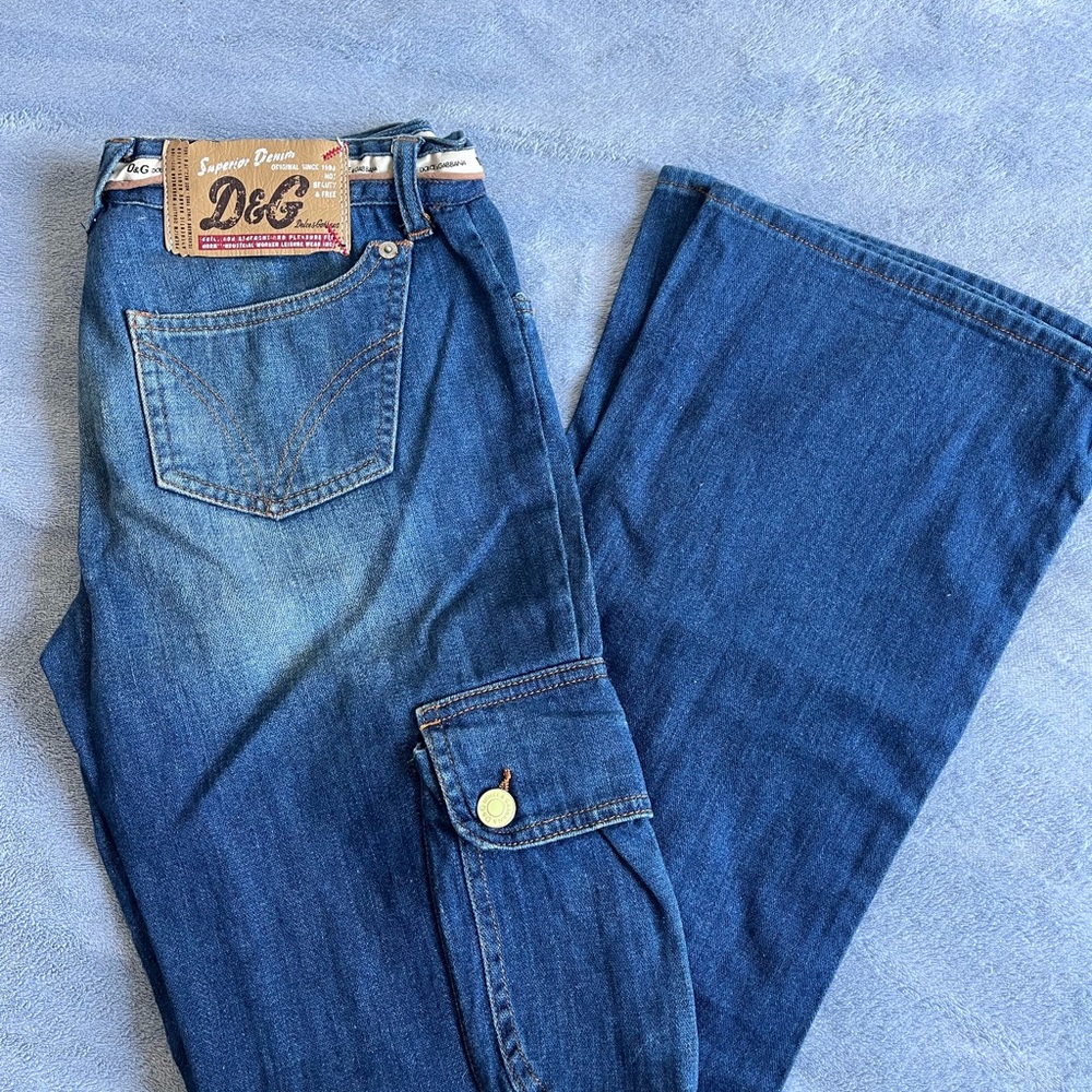 Dolce & Gabbana Blue Denim Jeans - Women's. Low-rise. - Picture 13 of 15